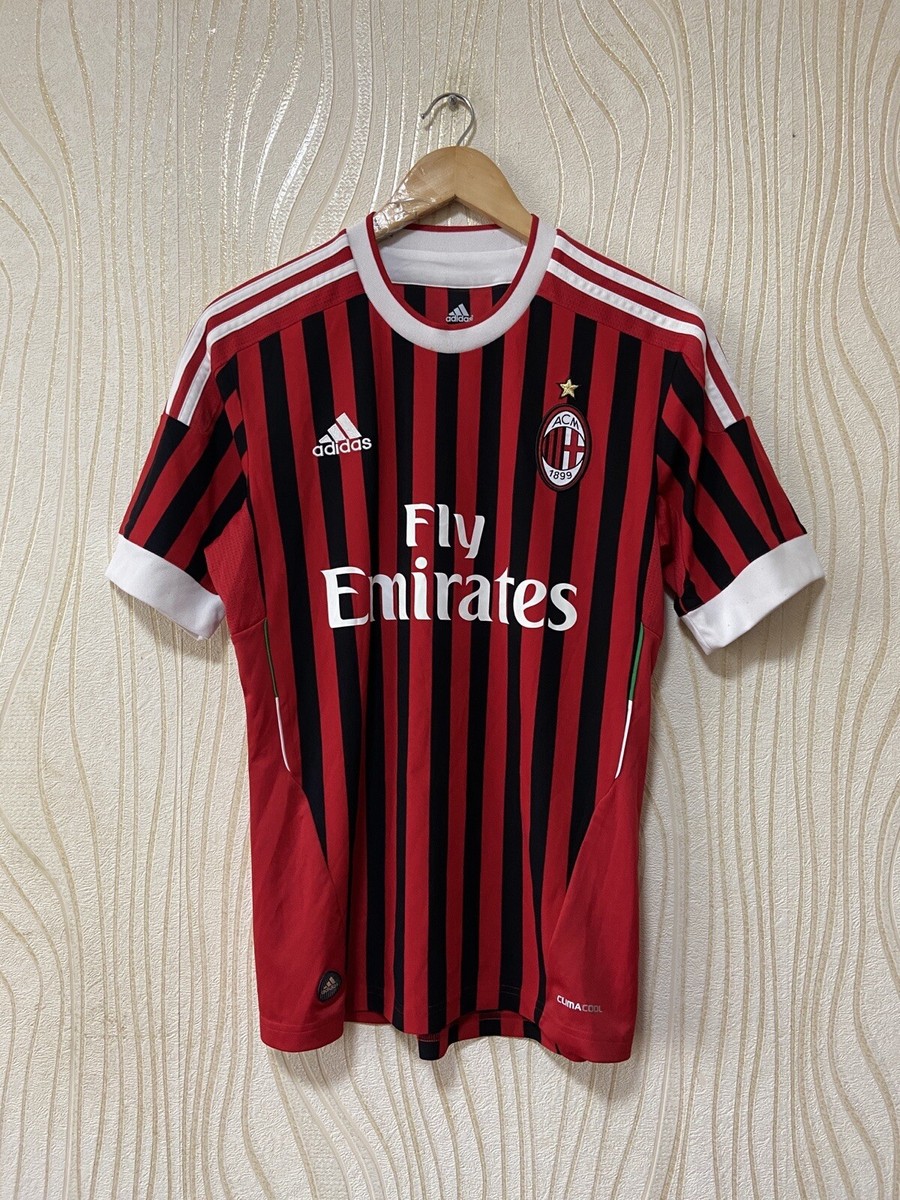 MILAN 2012 2013 HOME FOOTBALL SHIRT SOCCER JERSEY ADIDAS V13457 sz