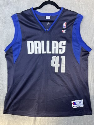 Vintage Champion NBA Dallas Mavericks Dirk Nowitzki #41 Jersey