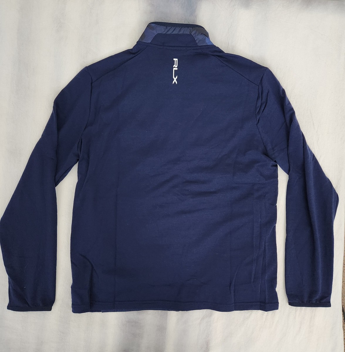 RLX Ralph Lauren Golf Hybrid Full-Zip Jacket Blue Camo Men's Size