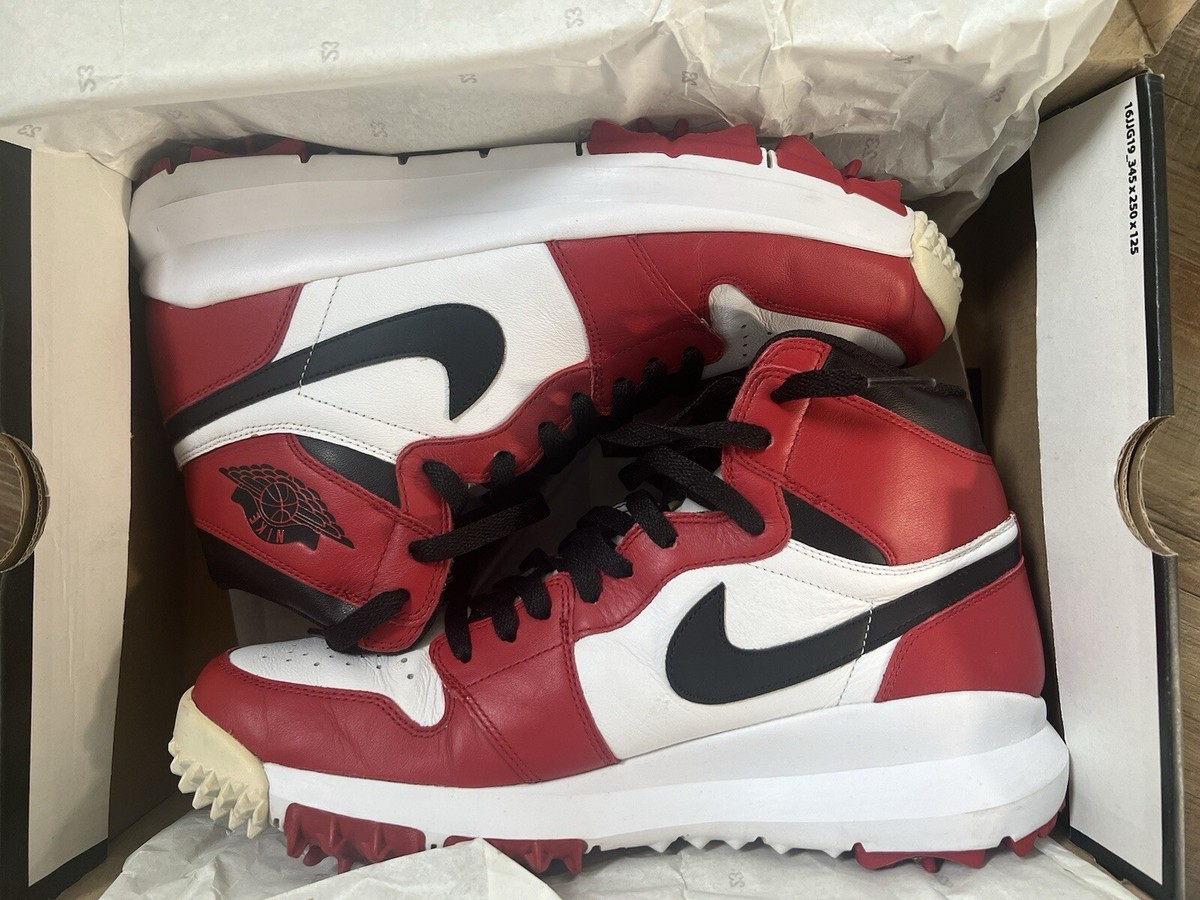 Nike AIR JORDAN 1 OG RETRO HIGH GOLF CLEAT CHICAGO 917717-100 mens