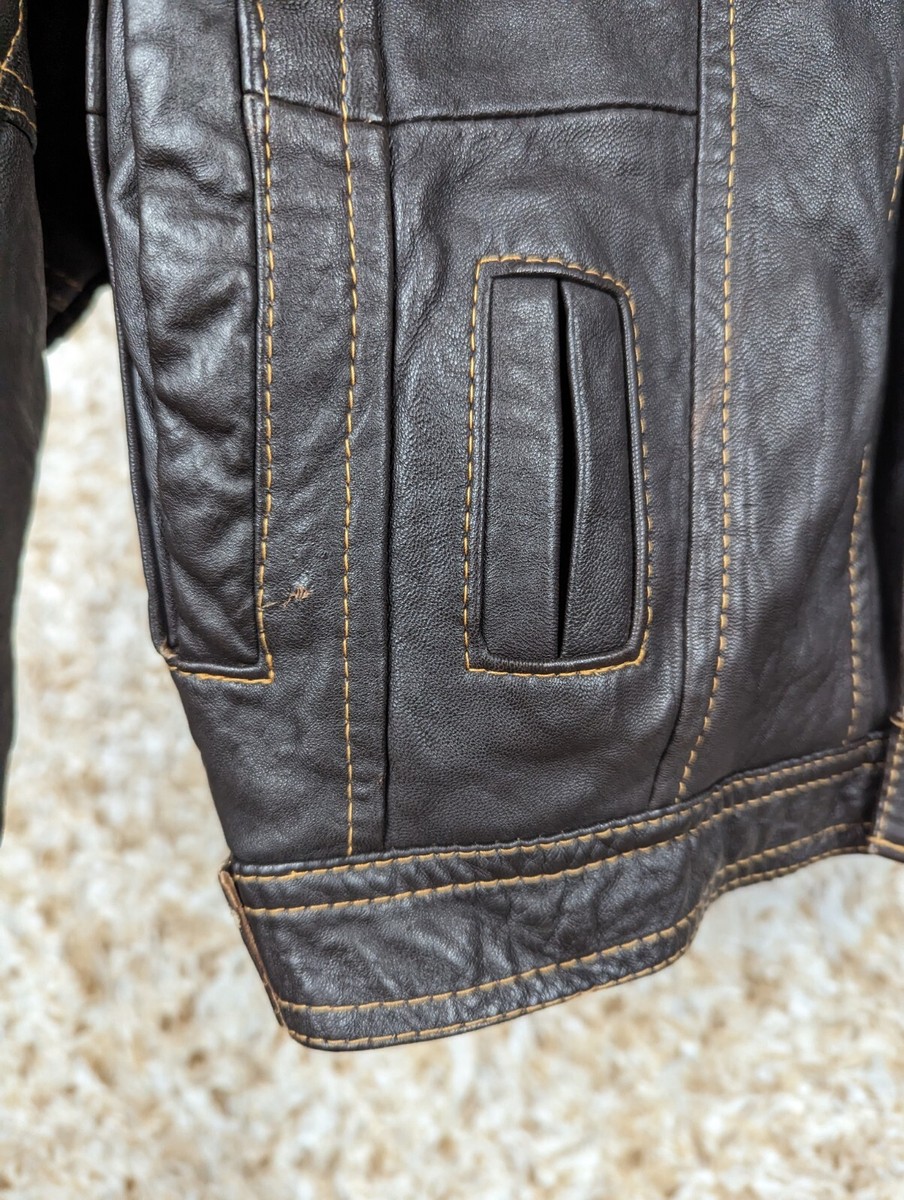Diesel Vintage 80s 90s Leather Jacket XS/S | eBay