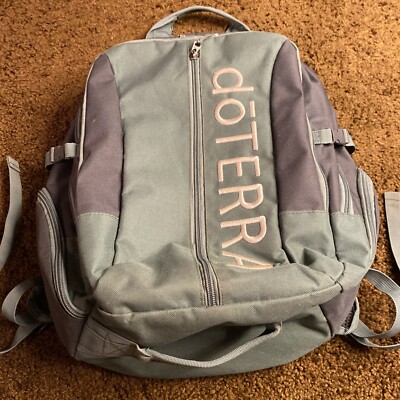 doTERRA 2017 Global Convention Backpack Green Gray Purple EO