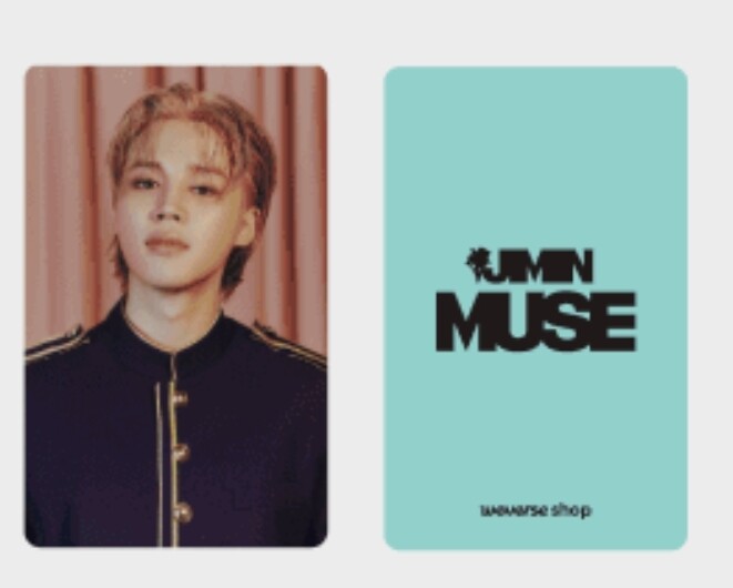 JIMIN BTS preorder Luckydraw PHOTOCARD MUSE FACE THE solo ALBUM