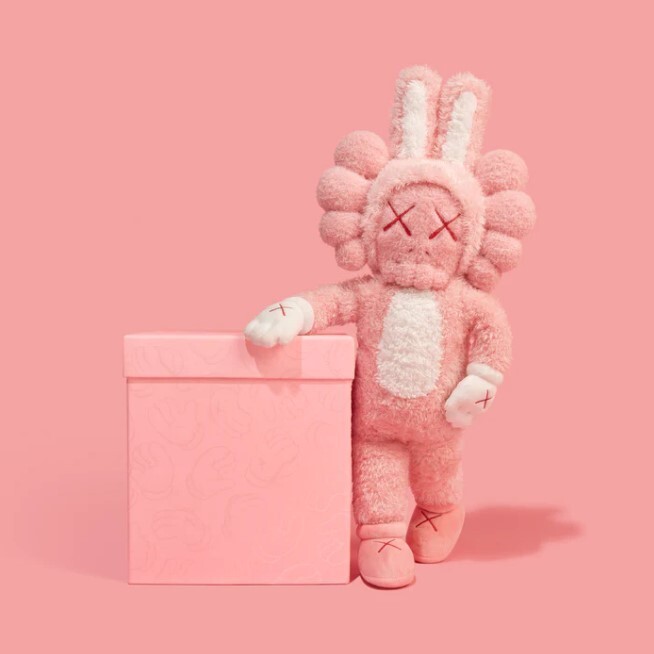 2023 KAWS Accomplice Plush Pink Limited Edition #598 of 2000 **In