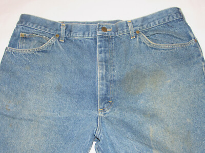 VINTAGE 1980s LEE RIDERS DENIM BLUE JEANS! TALON 42 ZIPPER/UNION