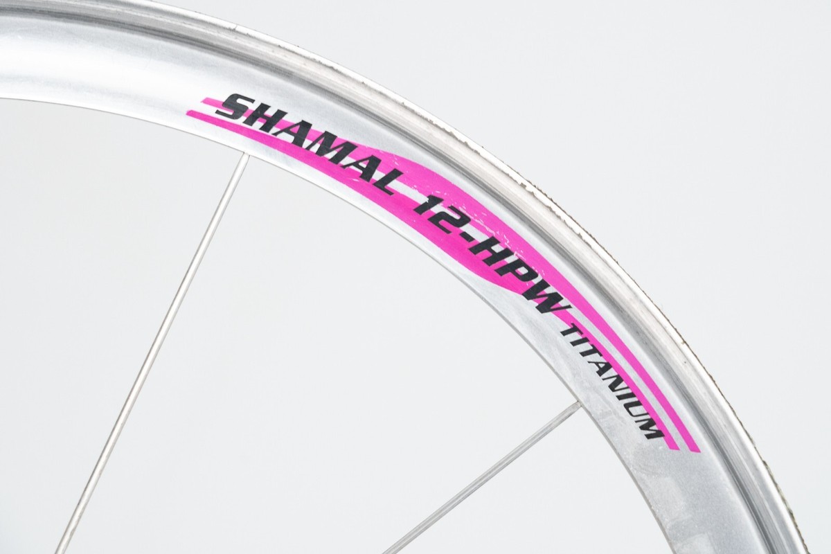FRONT CAMPAGNOLO SHAMAL 12-HPW TITANIUM WHEEL VINTAGE OLD TUBULAR