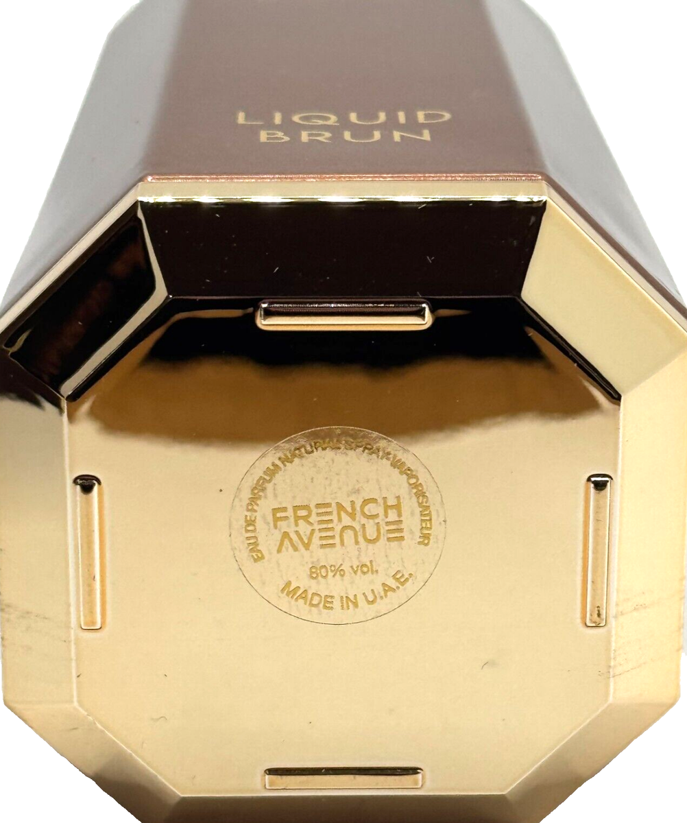 LIQUID BRUN By FRENCH AVENUE EAU DE PARFUM SPRAY FOR MEN 3.4 Oz
