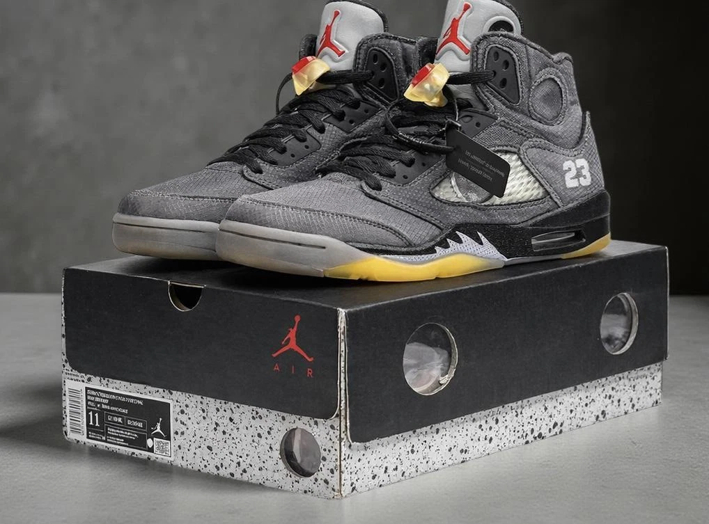 Jordan 5 Retro x Off-White Gray for Sale - Authenticity Guaranteed