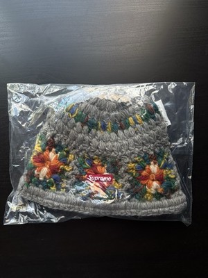 Supreme SS25 Crochet Beanie Grey Brand New Sealed | eBay