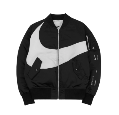 Nike NSW Swoosh Therma-Fit Bomber Jacket Black Asia Sizing DD6056