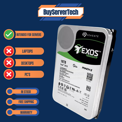 SEAGATE EXOS 2X18 ST18000NM0272 18TB 3.5 7.2K SAS-3 256MB