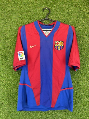 BARCELONA #7 SAVIOLA 2002/2003 FOOTBALL SHIRT JERSEY HOME NIKE