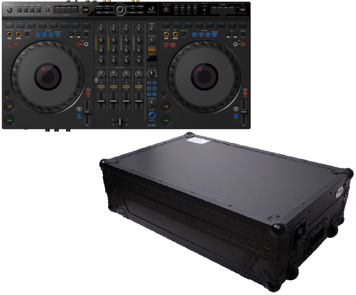 AlphaTheta DDJ-GRV6 DJ controller 4-ch+ProX XS-DDJFLX10WLTBLLED