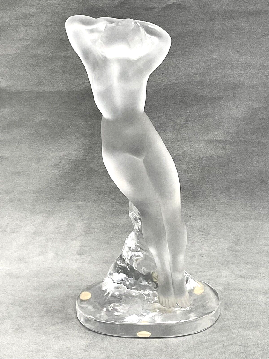 LALIQUE 11908 NUDE DANCER CRYSTAL FIGURINE STATUE SCULPTURE