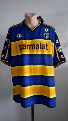 Football shirt soccer Parma Home 2002/2003 Champion jersey XL