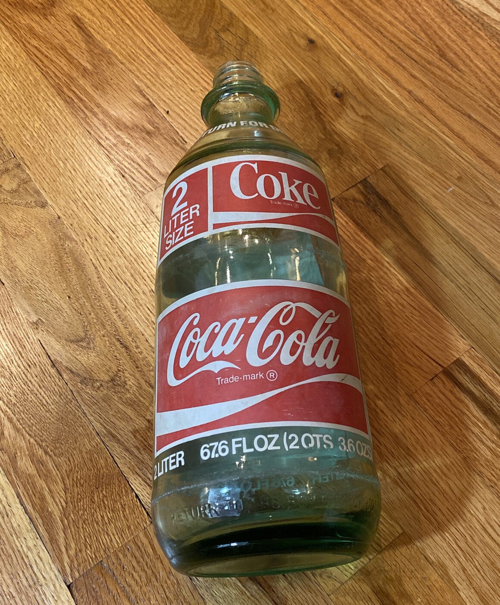 2-Liter Coca-Cola Coke Glass Bottle 67.6 Oz Size | eBay
