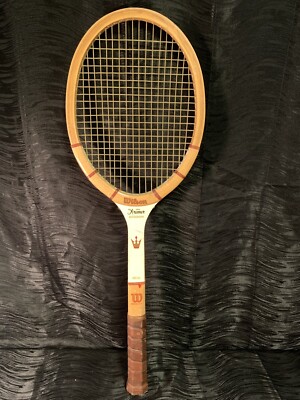 Vintage 1960's Wilson Wood Jack Kramer Autograph Tennis Racquet