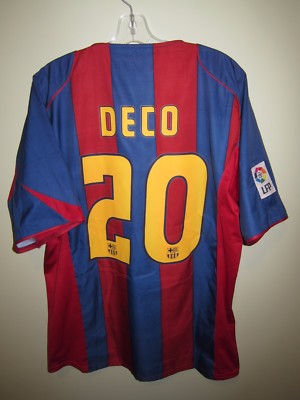 DECO #20 Barcelona 2004-05 home shirt Nike vintage jersey maillot