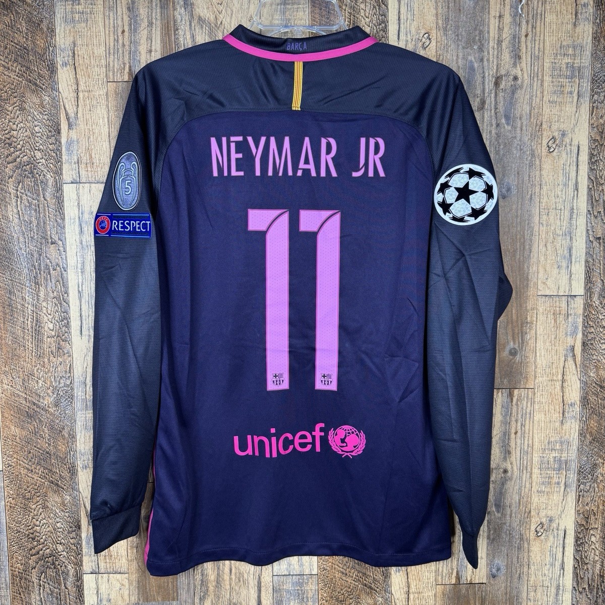 バルセロナ NEYMAR JR 長袖 ユニフォーム 11 FC Barcelona 2016/2017