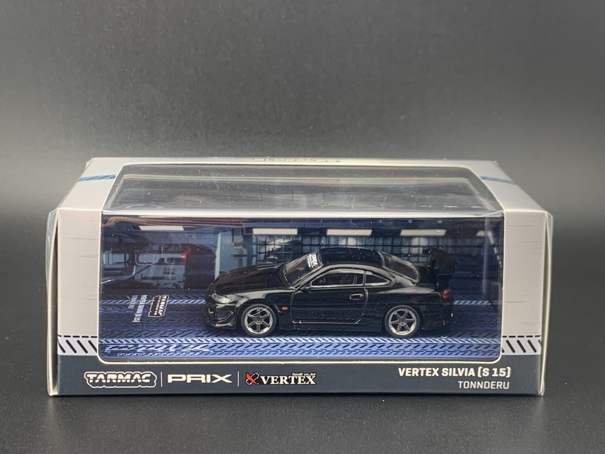 Tarmac Works x PRIX Nissan Silvia S15 TONNDERU Black Vertex