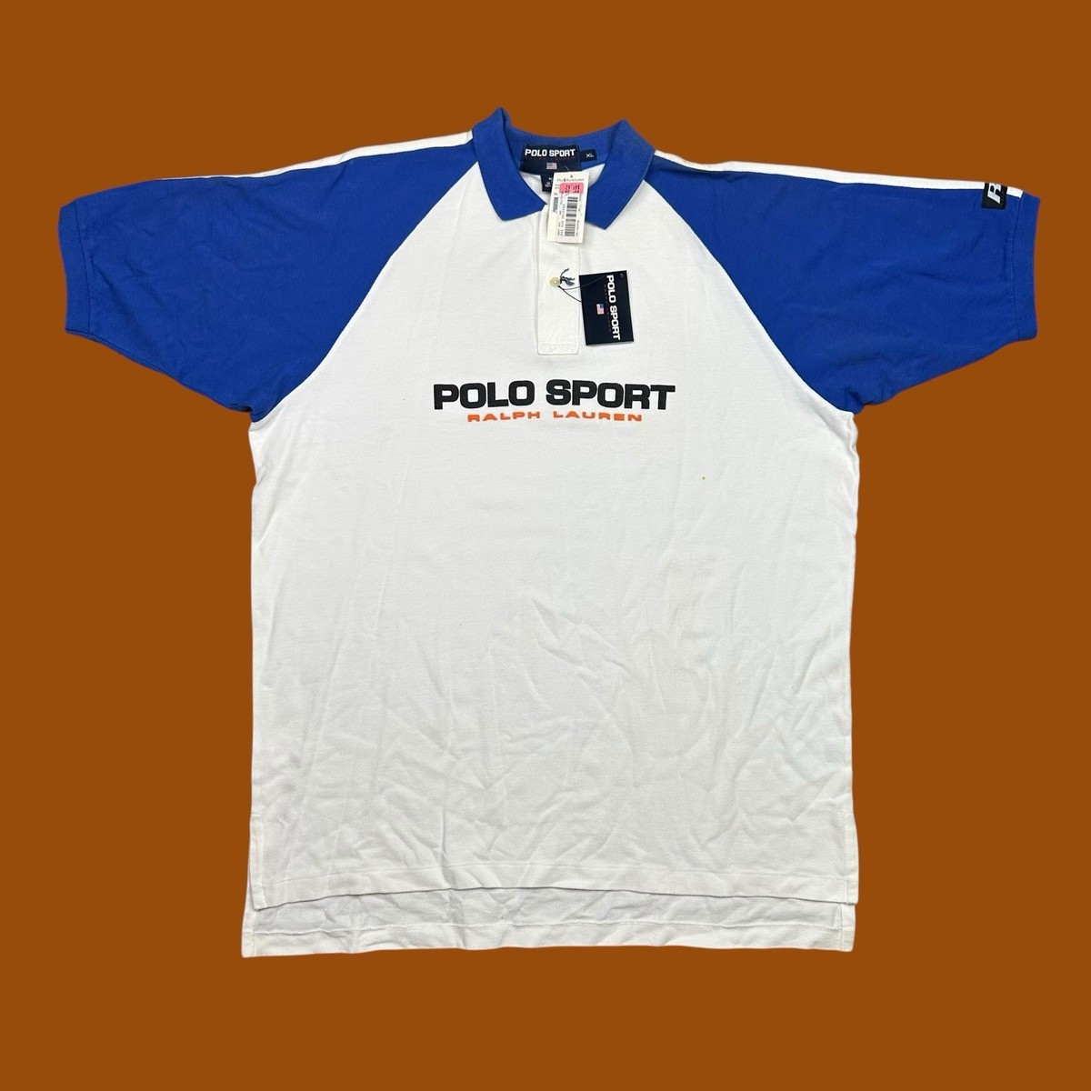 Vintage Polo Sport Ralph Lauren Flag Logo RL Polo Sport Shirt New
