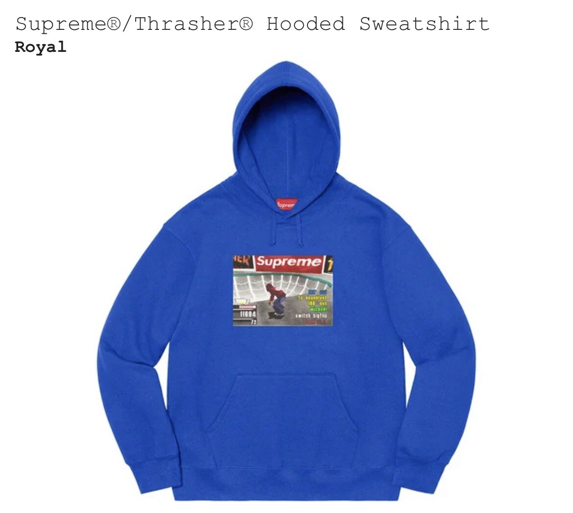 Brand New Supreme x Thrasher Game Hooded Sweatshirt Size Medium