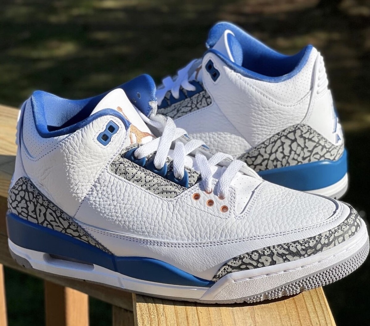 Nike Air Jordan Retro 3 WIZARDS Washington 2023 Blue Orange CT8532