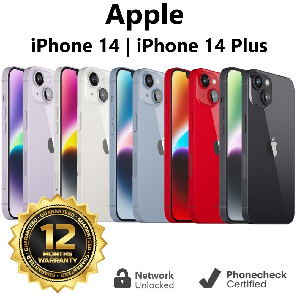 Apple iPhone 14 | 14 Plus - 128GB | 256GB | 512GB (Unlocked