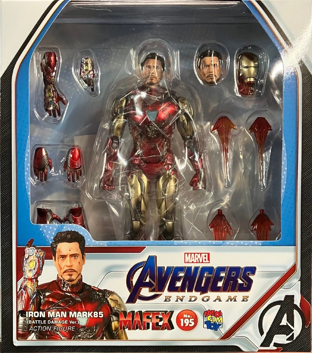 NEW Medicom Toy MAFEX No.195 Iron Man Mark85 BATTLE DAMAGE Ver