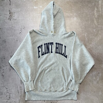 Vintage 80s Champion Reverse Weave Hoodie Made in USA Flint Hill