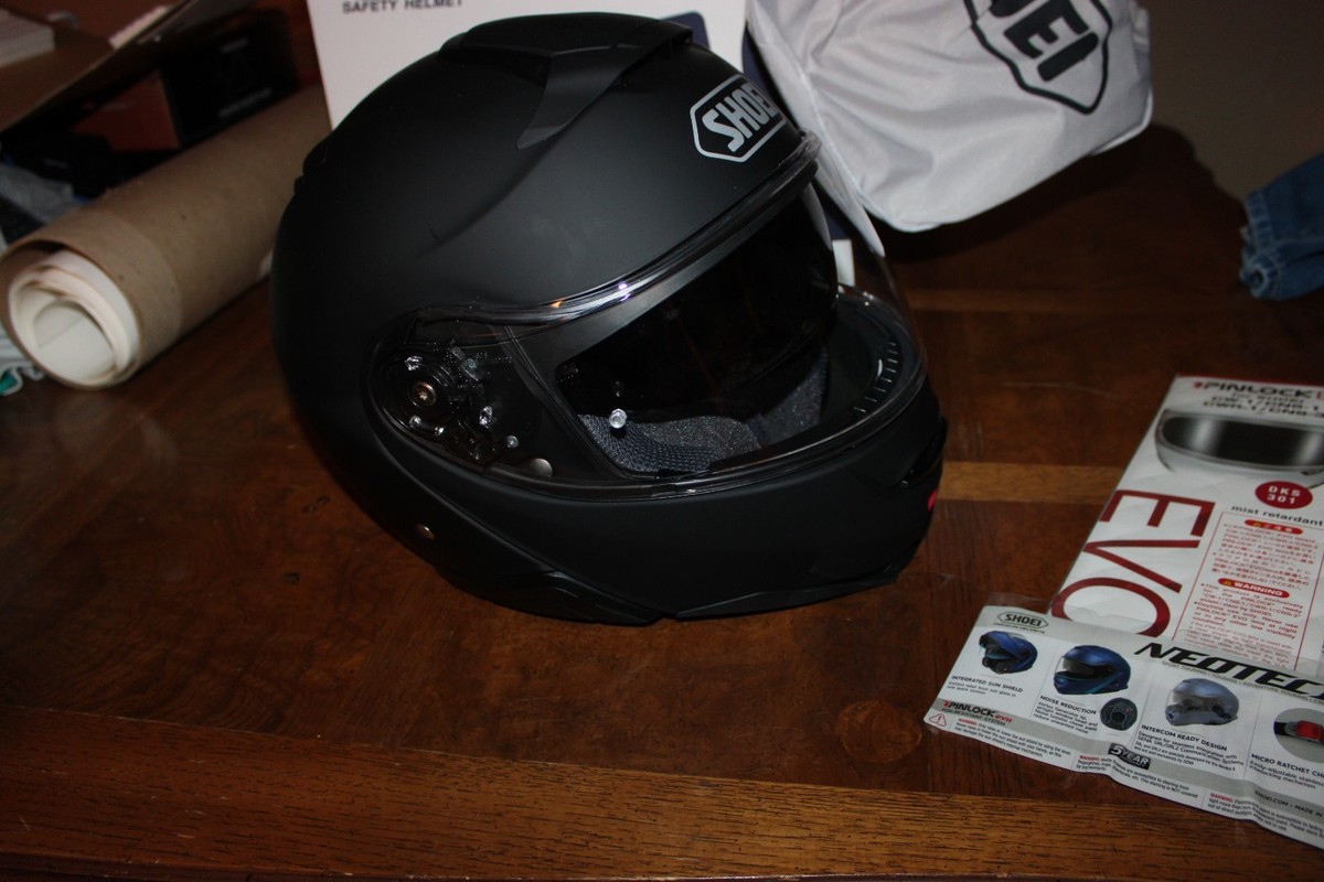 NEW Shoei Neotec II Matte Black Modular Flip Up Motorcycle Helmet