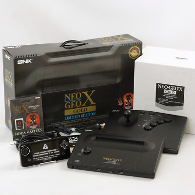 NEO GEO X GOLD CONSOLE GOOD Handheld System with Arcade Stick 20