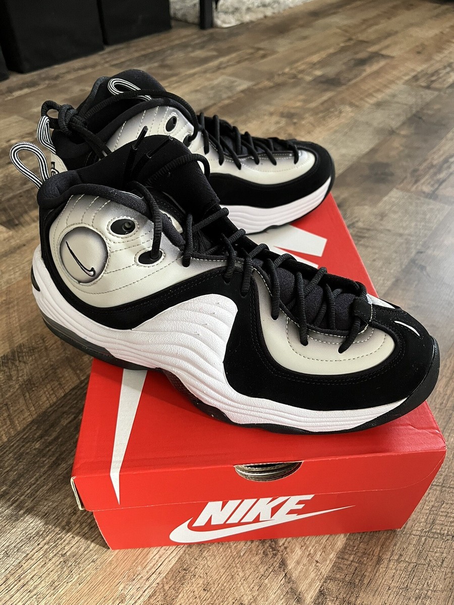 New NIKE AIR PENNY II (2) PANDA sz 9 DZ2549-001 Black/White $200