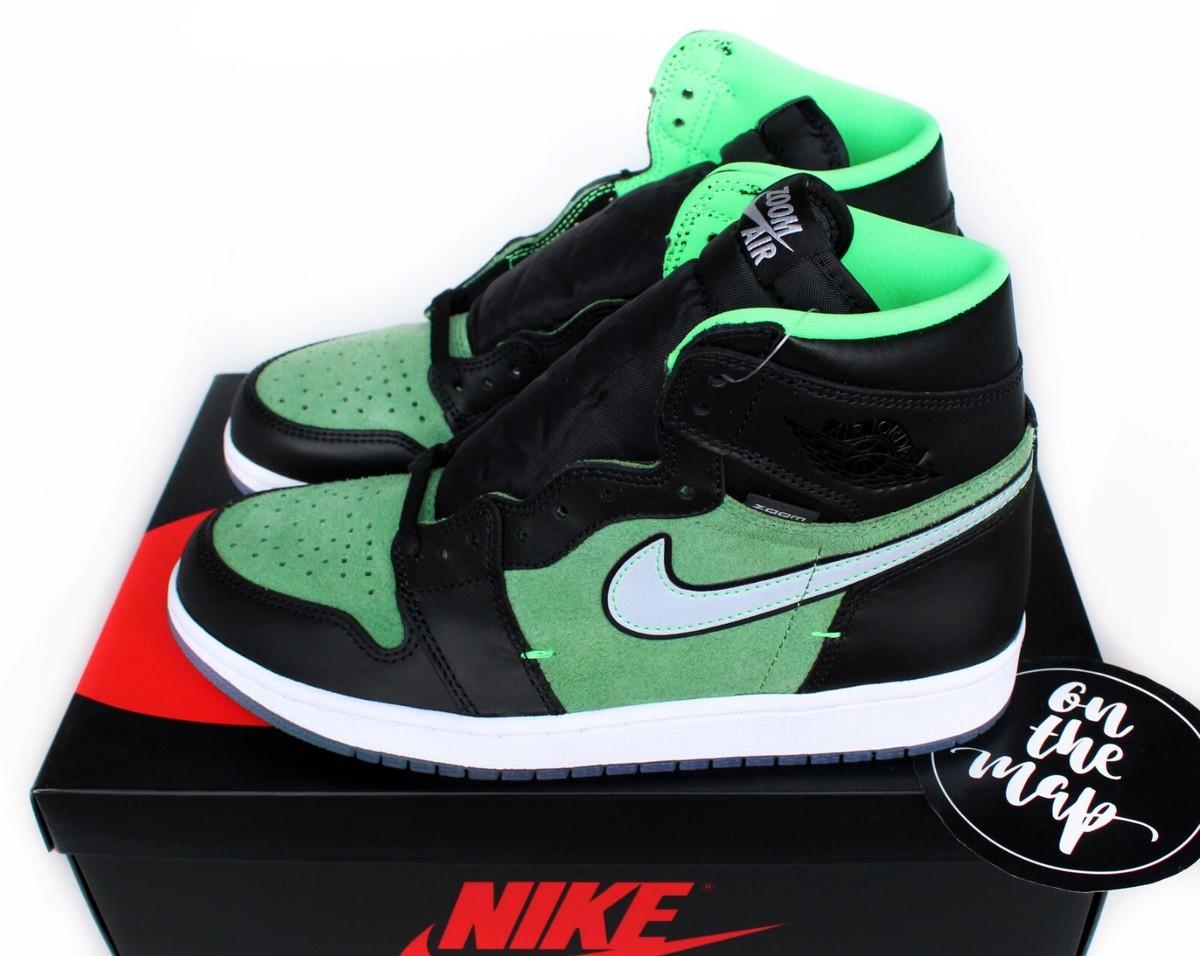 Nike Air Jordan 1 Retro High Zoom Rage Zen Green UK 5 8 9 10 11 12