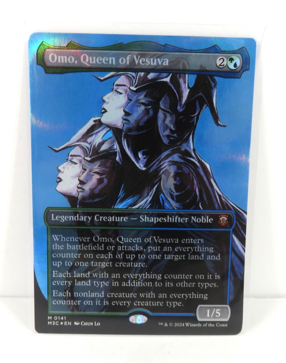 Omo Queen of Vesuva Extended Art Ripple Foil NM - MTG MH3 Modern