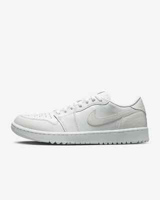 Size 9.5 - Air Jordan 1 Golf Low White Crocodile for sale online