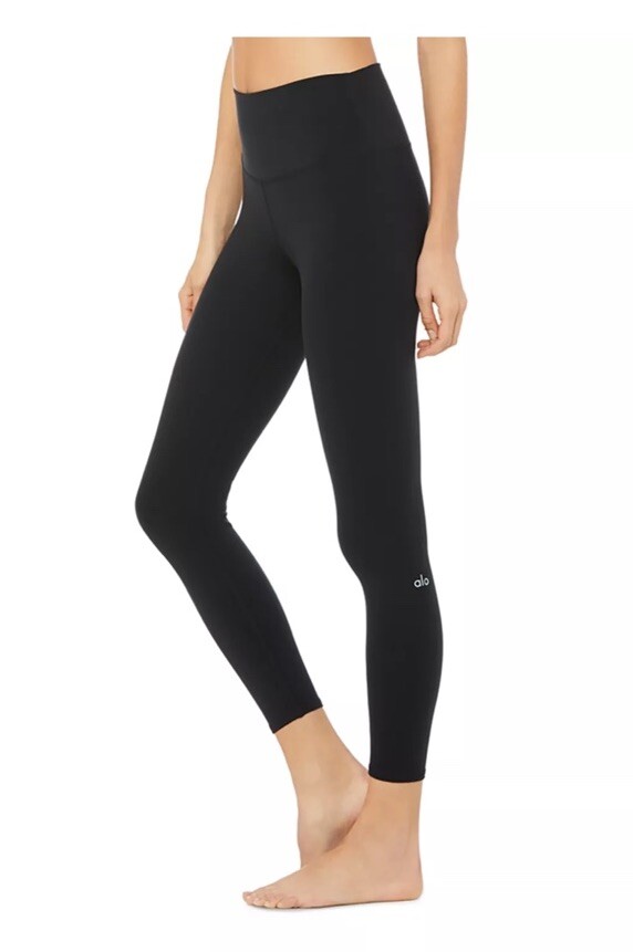 Alo Yoga High Waist 7/8 Airbrush Legging Black Size XSmall