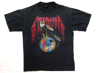 Metallica Vintage T Shirt 1994 US Summer Tour Pushead Eagle