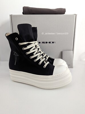 RICK OWENS DRKSHDW OG PENTAGRAM DOUBLE BUMPER RAMONES SS20 (BLACK