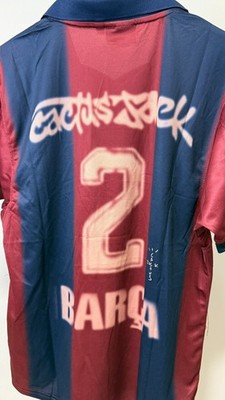 Barcelona x Travis Scott 2001 - CACTUS JACK SKELETON JERSEY | eBay