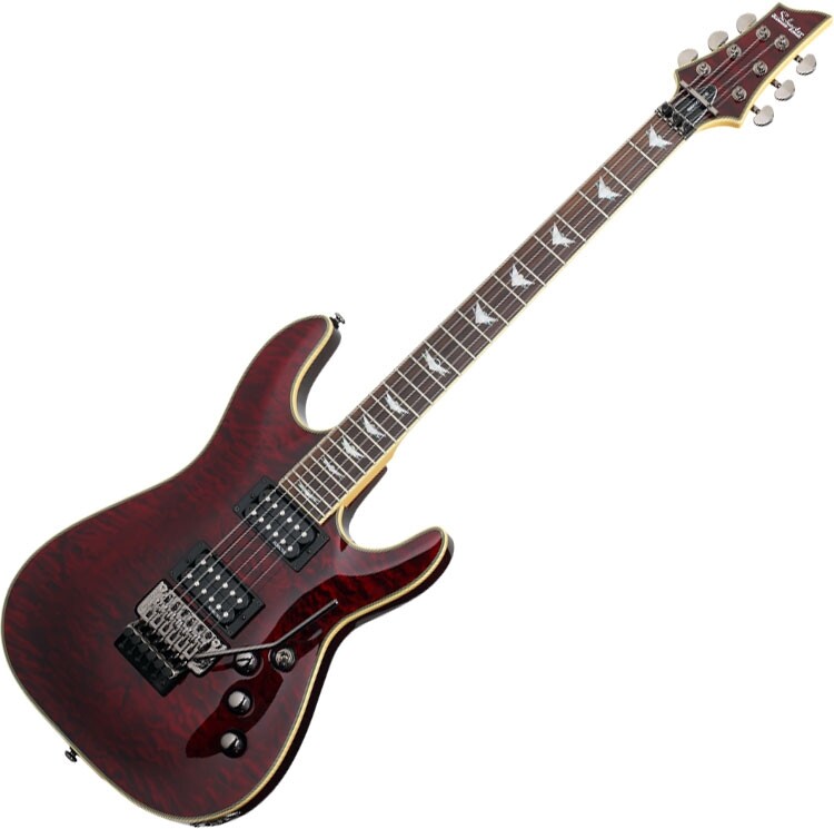 Schecter Omen Extreme-FR Electric Guitar in Black Cherry Finish | eBay