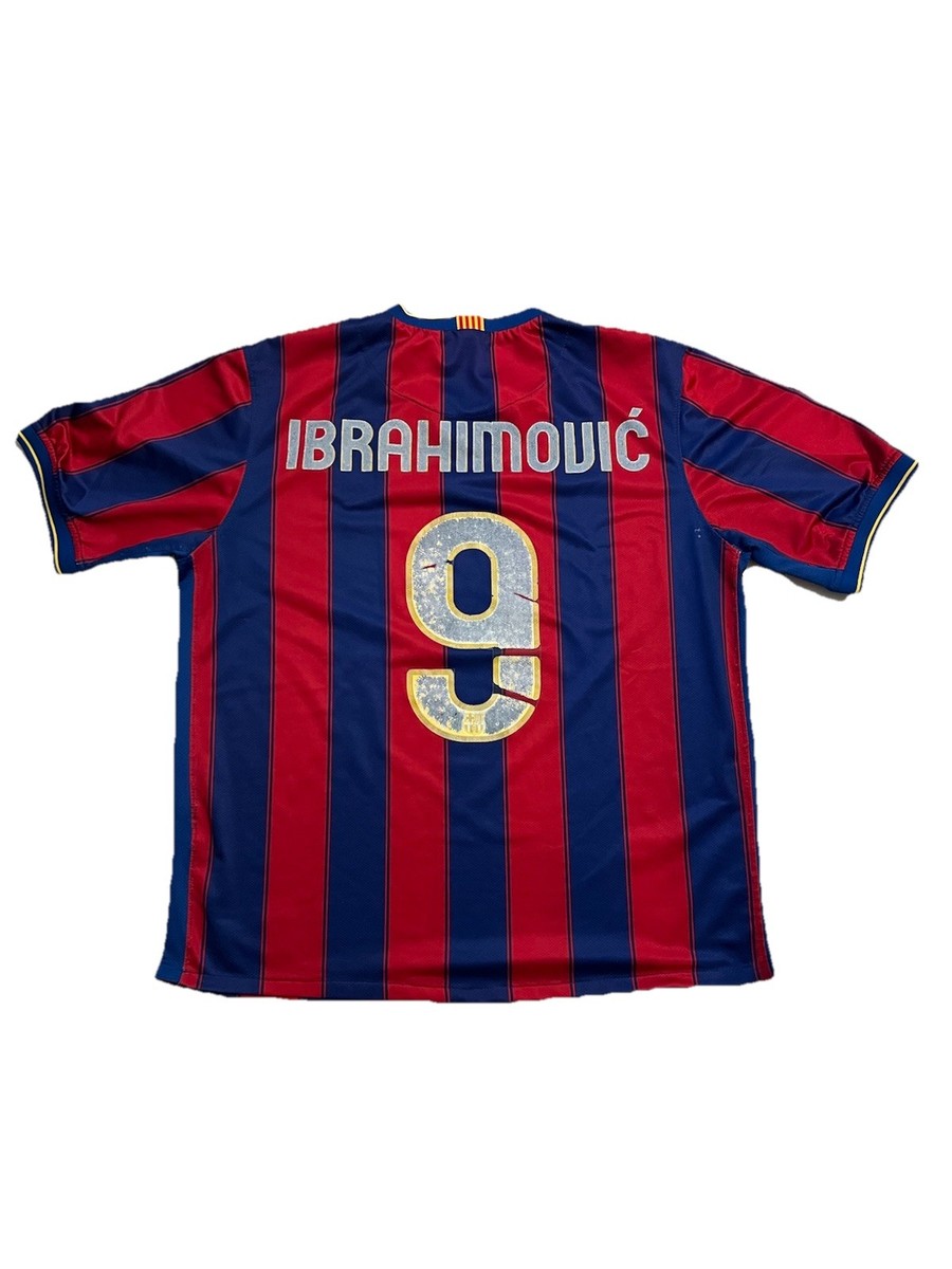 09-10 バルセロナ Ibrahimović 9番 長袖 シャツ バルセロナ 09/10 #9
