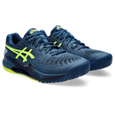 ASICS Resolution 9 Wide Marco Blue Tennis Shoes 1041A376-404 | eBay