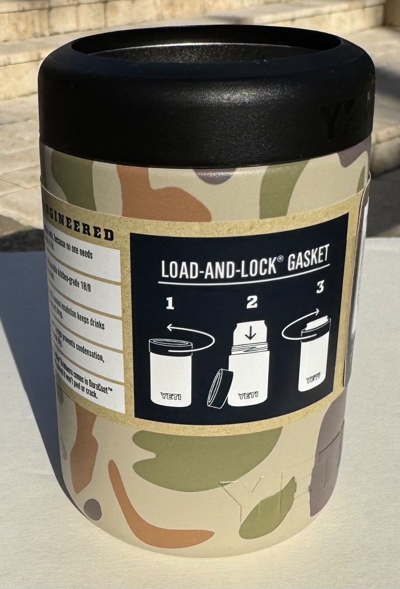 YETI New TAN CAMO 12 Oz Colster Rambler Can Insulator Duck