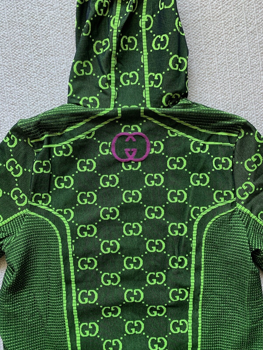 Gucci New Mens GG Tubular Jersey Zip Jacket - Size large | eBay