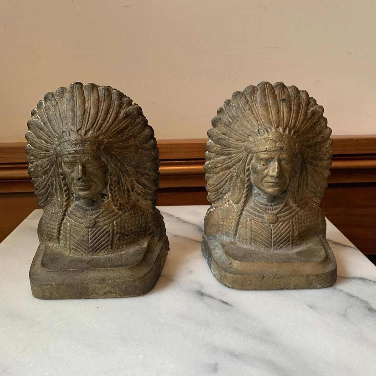 Antique Indian Bookends In Collectible Book Ends for sale | eBay