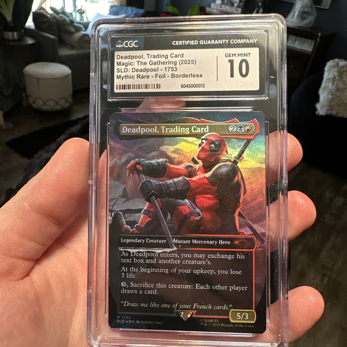 MTG SLD Marvel Deadpool, Trading Card FOIL CGC 10 Gem Mint 🔥 Low