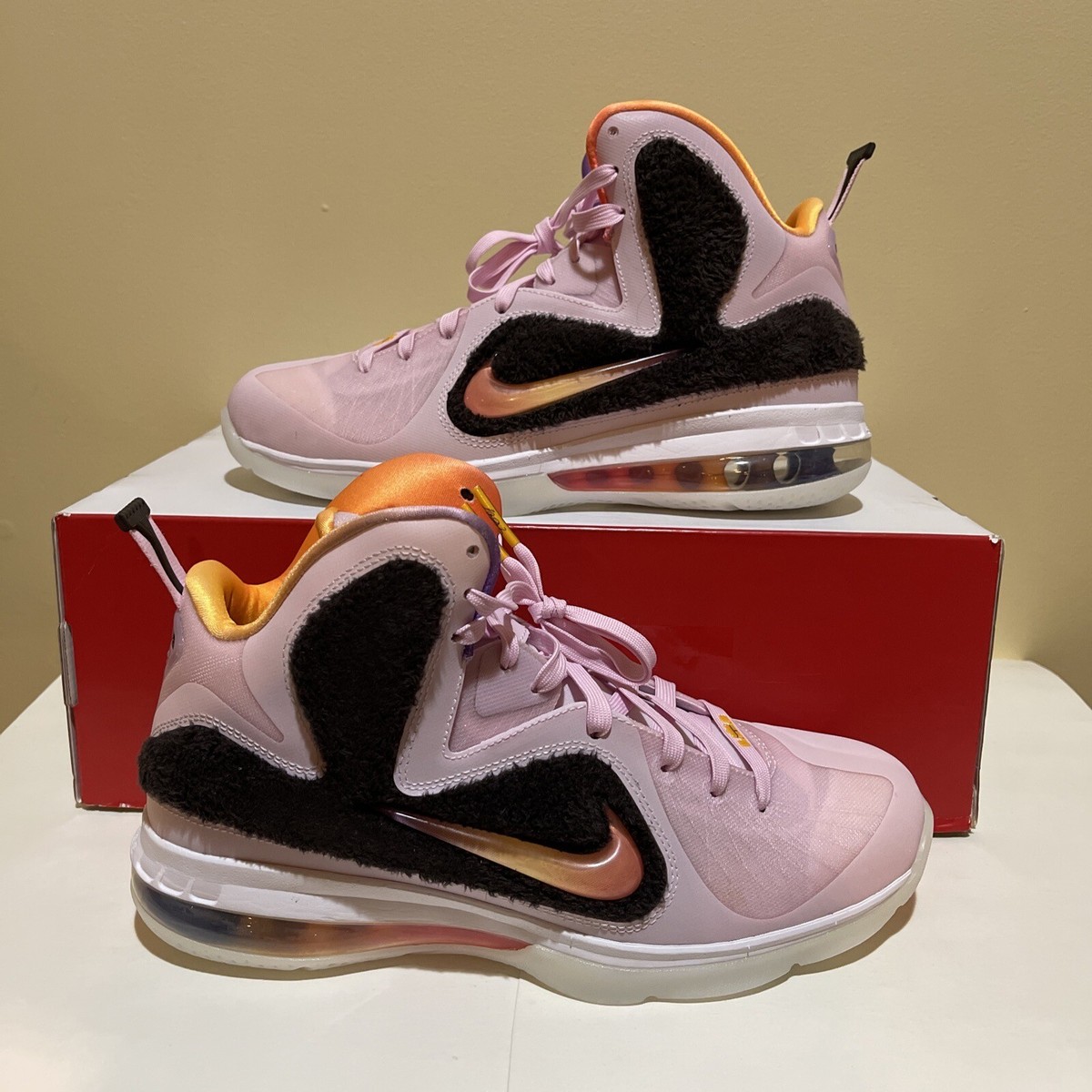 Nike Lebron 9 King of LA Mid Shoes Regal Pink DJ3908 600 - SIZE