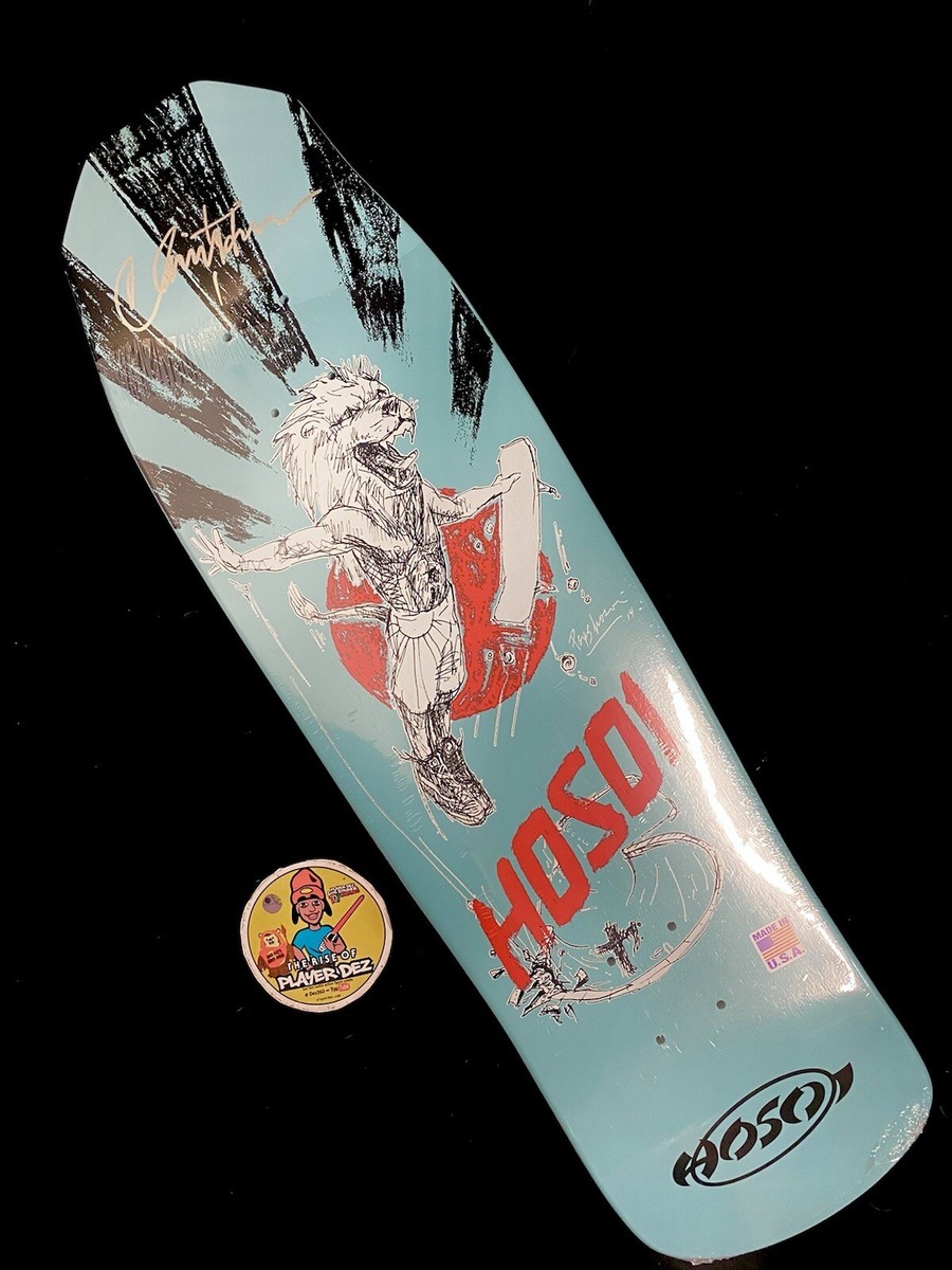 RARE SIGNED Christian Hosoi Pops Lion Christ Air Skateboard Deck