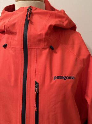 NEW! PATAGONIA Powder Bowl Jacket Women's XL Tomato Red Gore-Tex